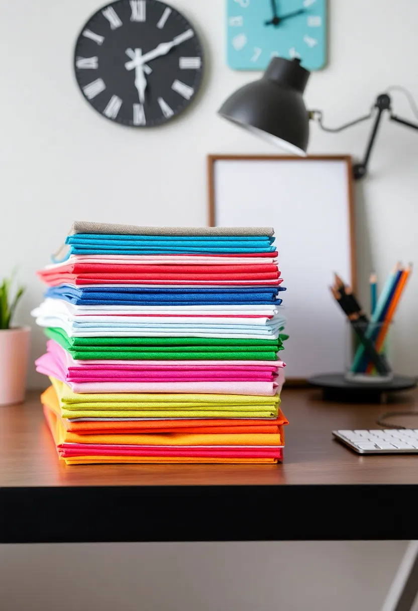 30+ Fabric Storage Ideas to Keep Your Home Organized and Chic - 13. Colorful Fabric Folders for Documents