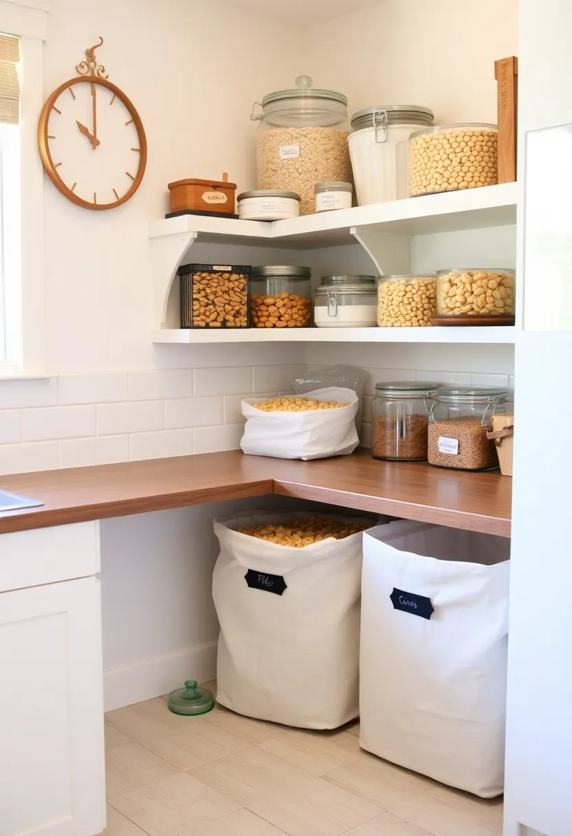 30+ Fabric Storage Ideas to Keep Your Home Organized and Chic - 26. Fabric-Wrapped Food Storage Bins