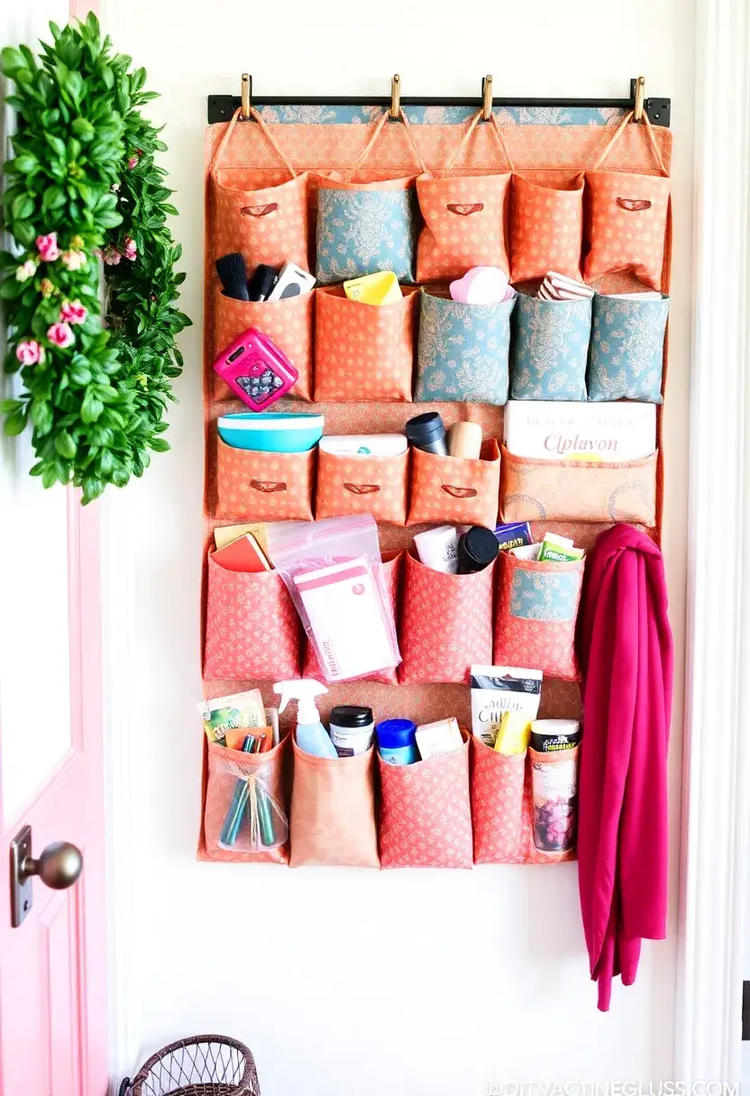 30+ Fabric Storage Ideas to Keep Your Home Organized and Chic - 6. Fabric Wall Organizers