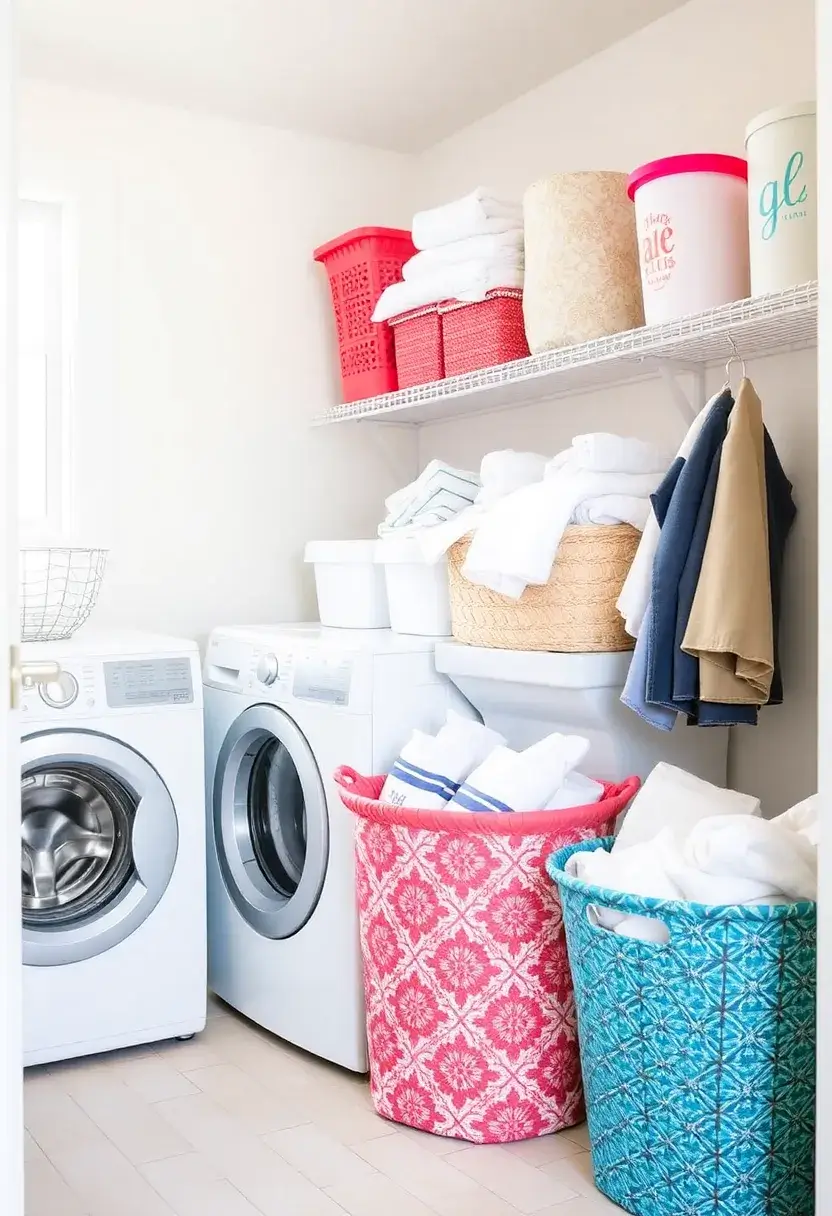 30+ Fabric Storage Ideas to Keep Your Home Organized and Chic - 8. Fabric Baskets for Laundry and More