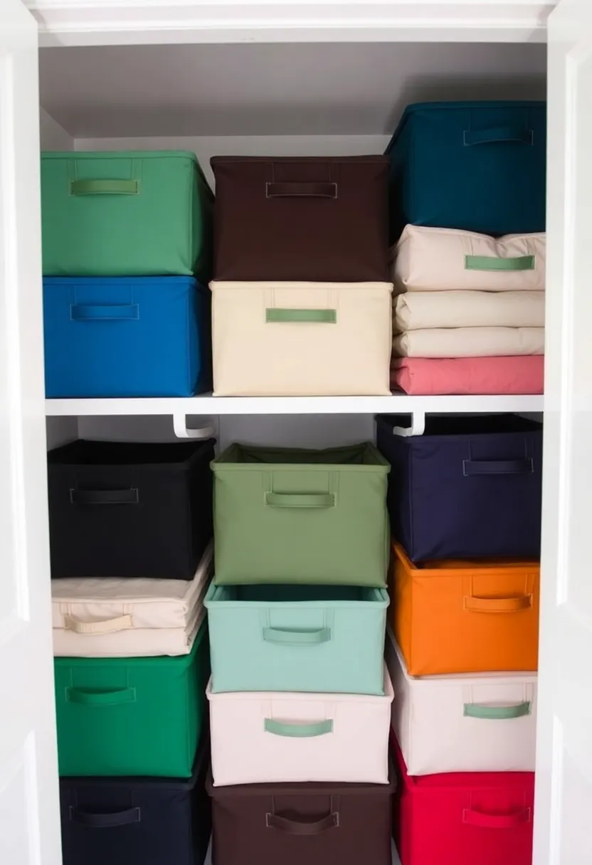 30+ Fabric Storage Ideas to Keep Your Home Organized and Chic - 9. Foldable Fabric Cubes