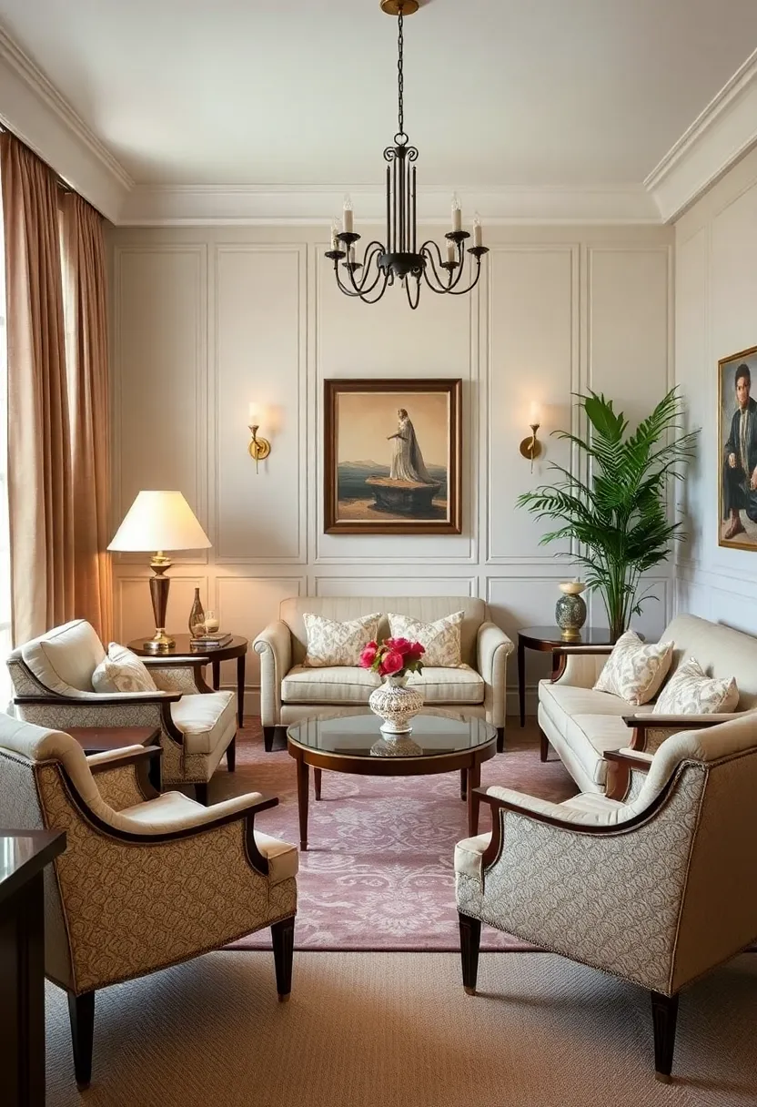 30+ Glamorous Art Deco Living Room Ideas for Timeless Elegance - 6. Vintage Style Furniture