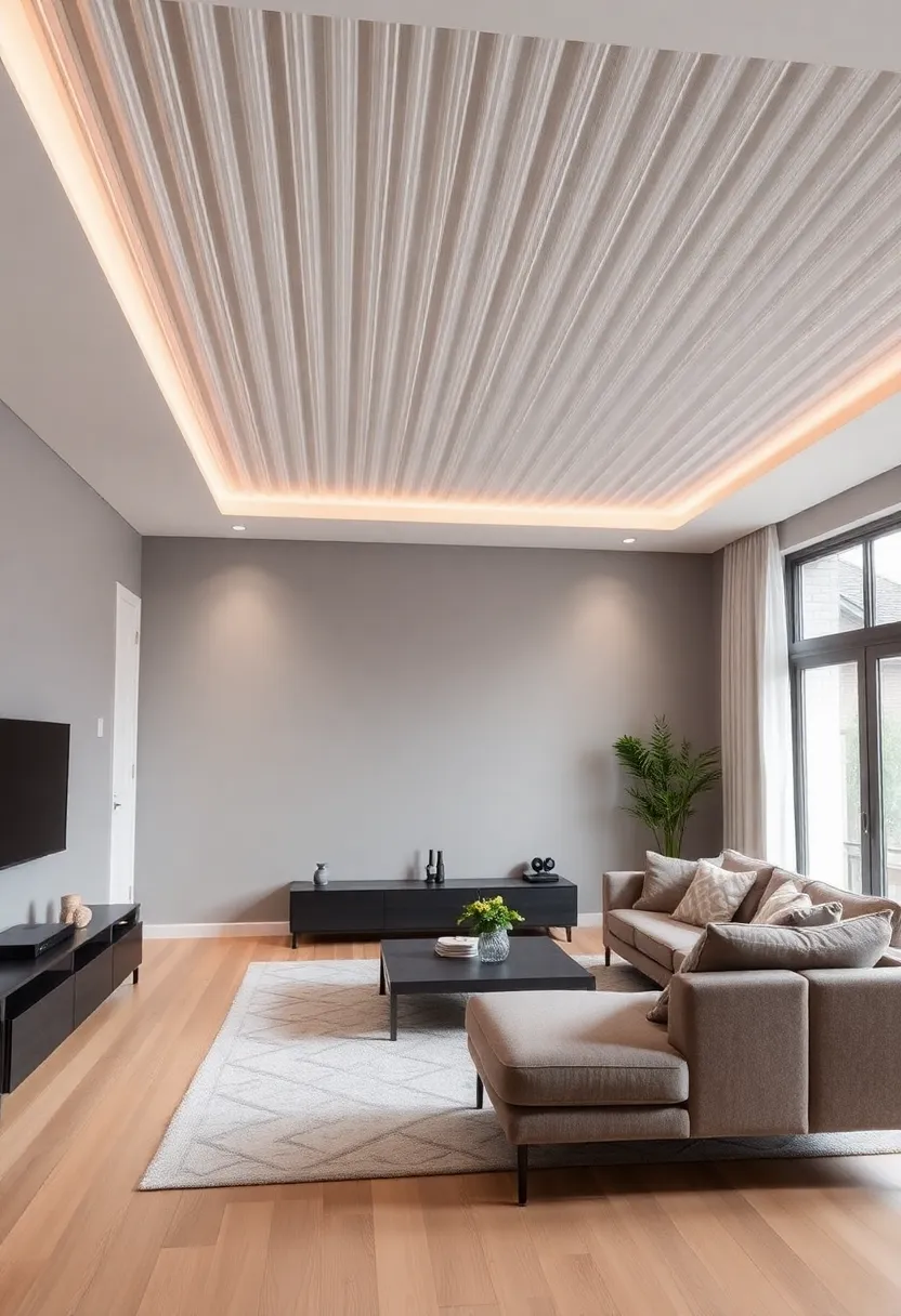 30+ Inspiring Living Room Ceiling Ideas for Every Design Style - 20. Radiant Heating Panels