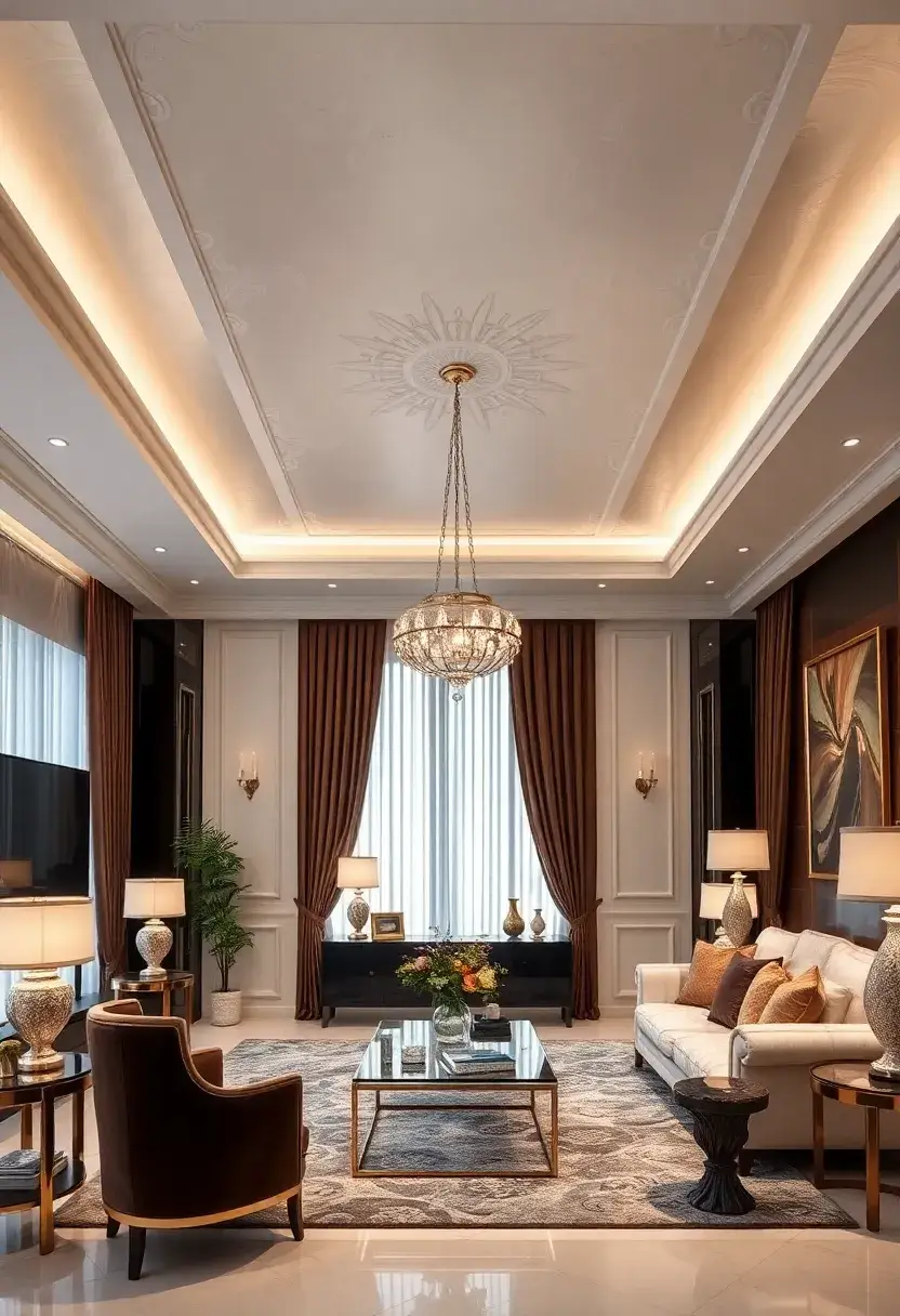 30+ Inspiring Living Room Ceiling Ideas for Every Design Style - 22. Faux Finish Ceilings