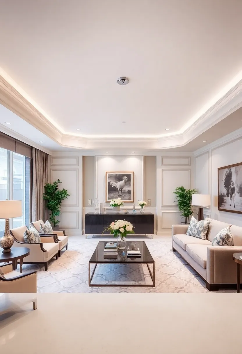 30+ Inspiring Living Room Ceiling Ideas for Every Design Style - 26. Coved Ceilings