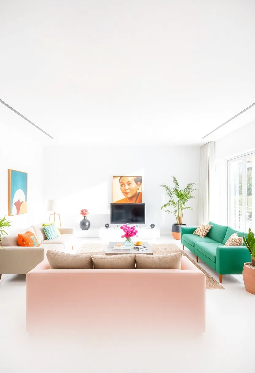 30+ Inspiring Living Room Ceiling Ideas for Every Design Style - 7. Minimalistic White Ceilings