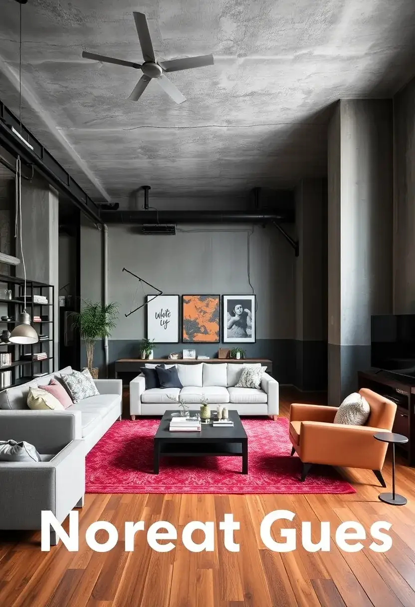 30+ Inspiring Living Room Ceiling Ideas for Every Design Style - 9. Concrete Ceiling Treatments