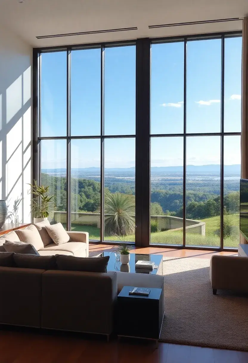 30+ Large Window Ideas for Living Room Light and View - 11. Large Picture Windows