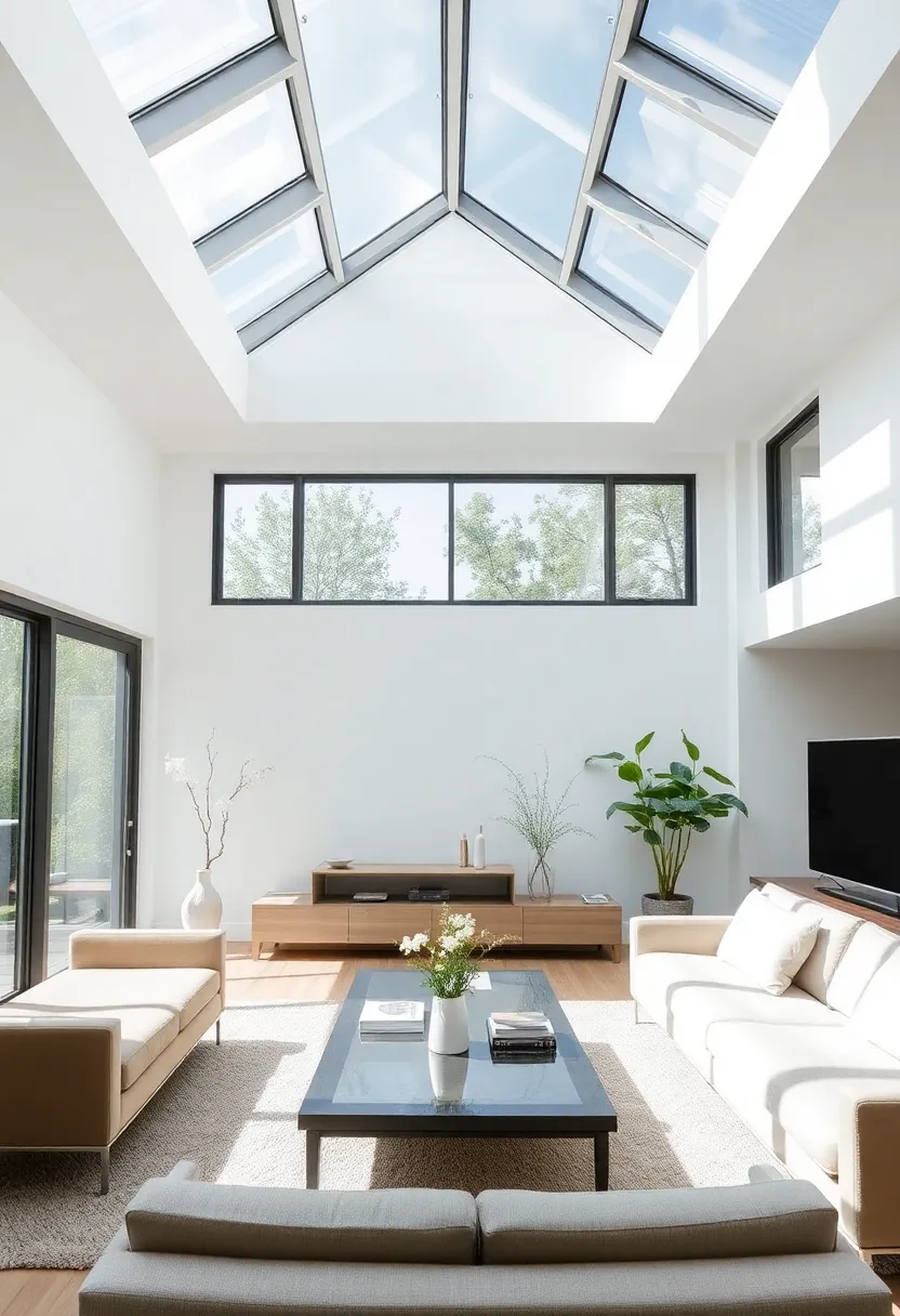 30+ Large Window Ideas for Living Room Light and View - 20. Clerestory Windows