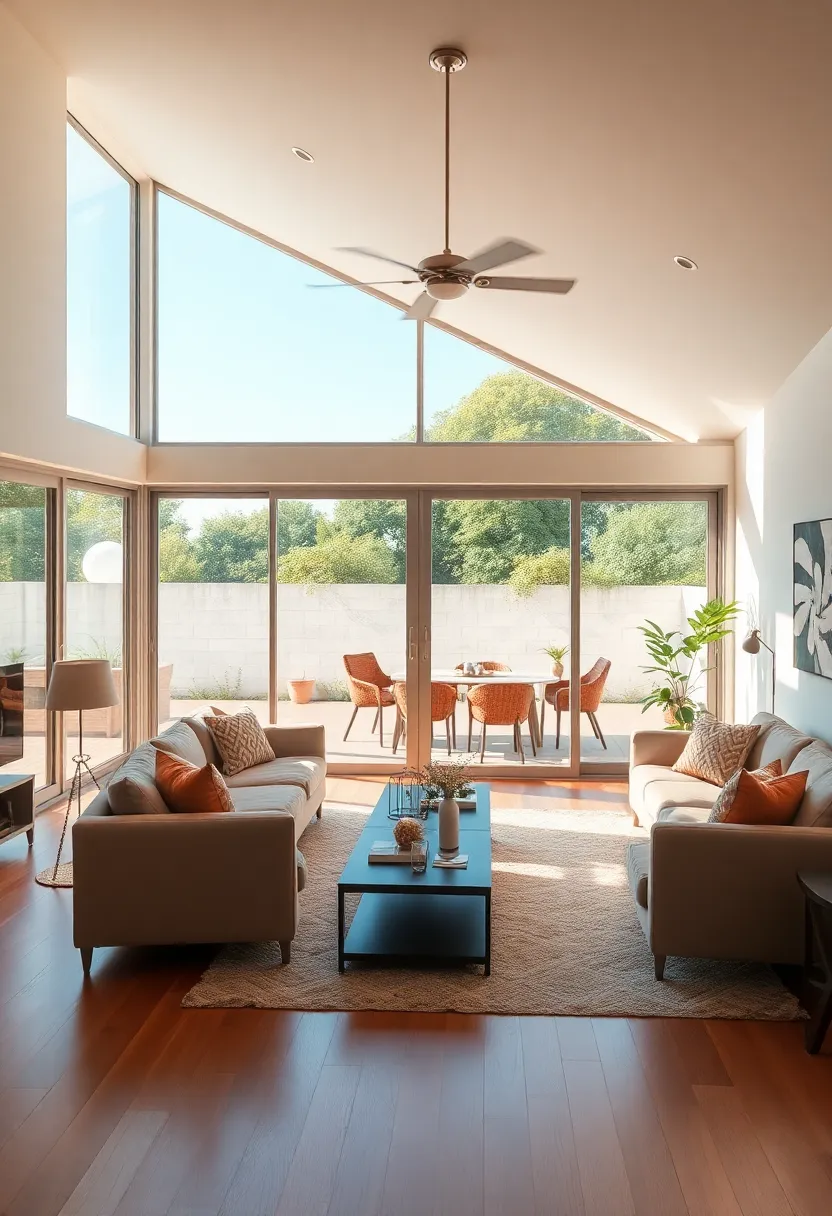 30+ Large Window Ideas for Living Room Light and View - 22. Large Sliding Windows