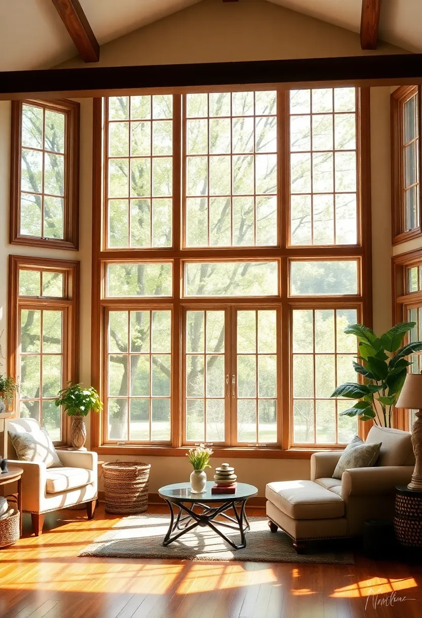 30+ Large Window Ideas for Living Room Light and View - 28. Multi-Pane Windows
