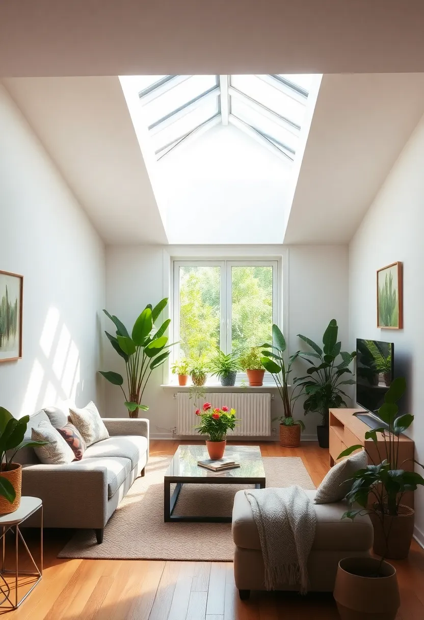 30+ Large Window Ideas for Living Room Light and View - 4. Skylights for Extra Light