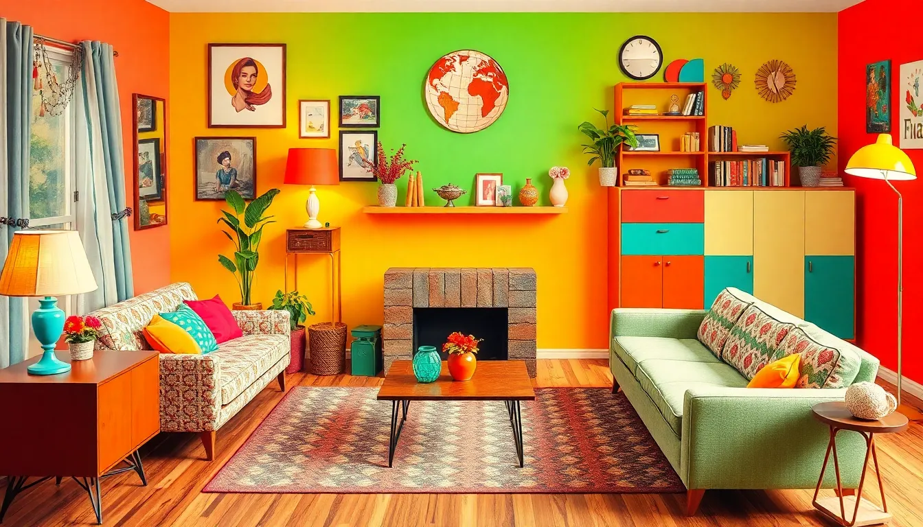 30+ Retro Living Room Ideas with a Nostalgic Twist