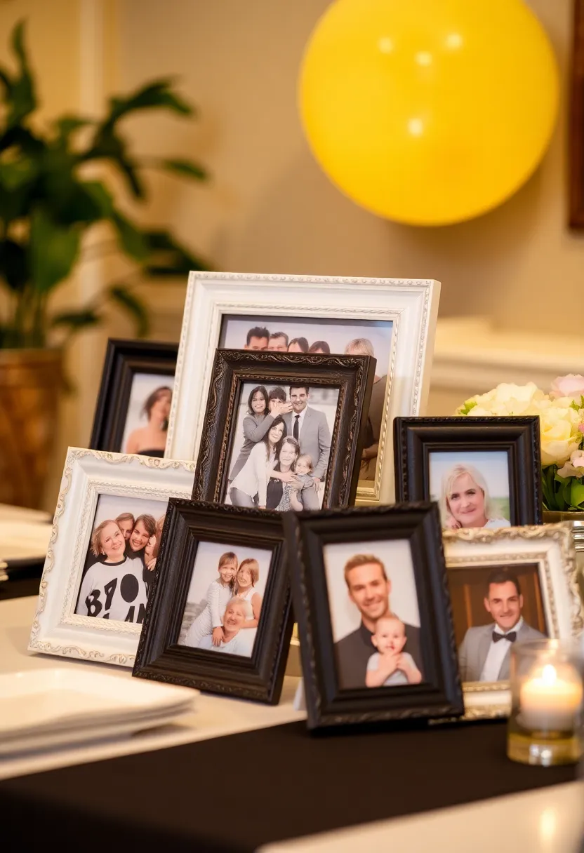 30+ Simple Birthday Decoration Ideas at Home for a Lovely Celebration 89 30+ Simple Birthday Decoration Ideas at Home for a Lovely Celebration - 15. Upcycled Photo Frames