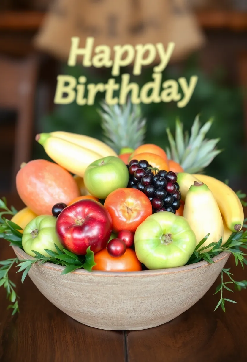 30+ Simple Birthday Decoration Ideas at Home for a Lovely Celebration 115 30+ Simple Birthday Decoration Ideas at Home for a Lovely Celebration - 19. Natural Centerpieces with Seasonal Fruits