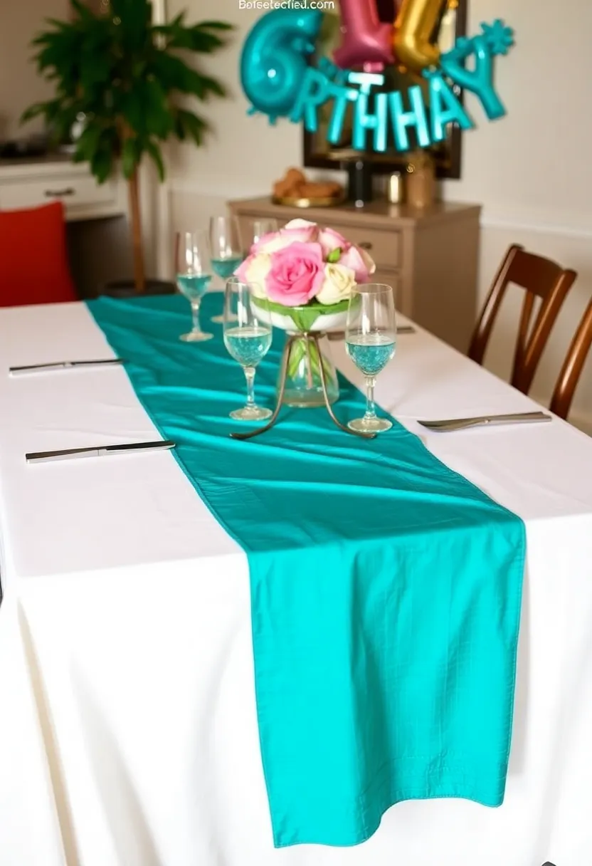 30+ Simple Birthday Decoration Ideas at Home for a Lovely Celebration 143 30+ Simple Birthday Decoration Ideas at Home for a Lovely Celebration - 23. DIY Elegant Table Runners