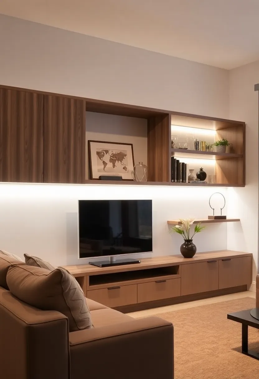 30+ Stunning Living Room Ceiling Lighting Ideas for Perfect Illumination 104 30+ Stunning Living Room Ceiling Lighting Ideas for Perfect Illumination - 16. Under-Cabinet Lighting