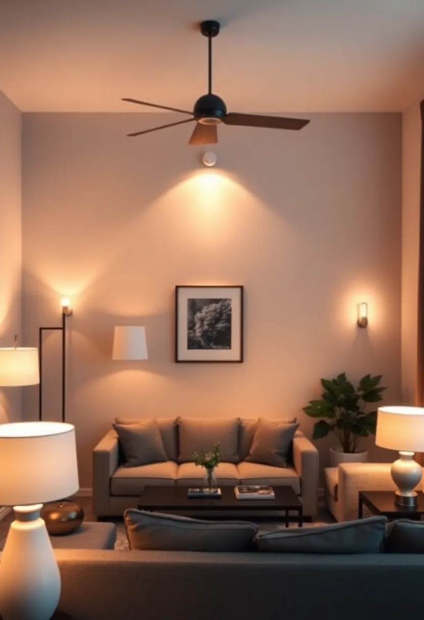 30+ Stunning Living Room Ceiling Lighting Ideas for Perfect Illumination 22 30+ Stunning Living Room Ceiling Lighting Ideas for Perfect Illumination - 4. Ambient Lighting Solutions