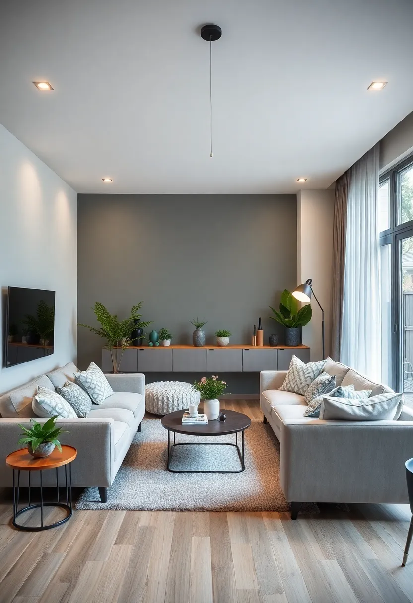 30+ Stunning Living Room Ceiling Lighting Ideas for Perfect Illumination 57 30+ Stunning Living Room Ceiling Lighting Ideas for Perfect Illumination - 9. Eco-Friendly Lighting Ideas