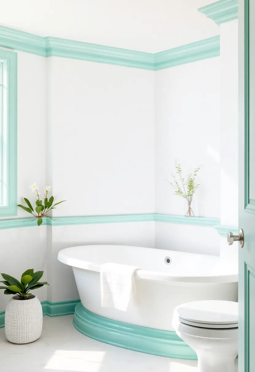 30+ Trim Color Ideas to Perfectly Complement Any Room - 10. Cool Mint for a Fresh Feel