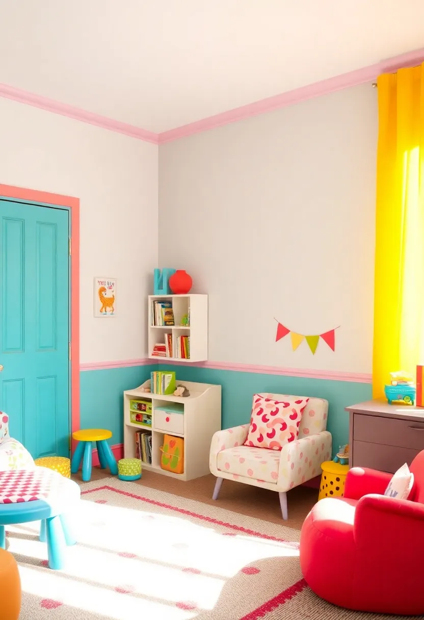 30+ Trim Color Ideas to Perfectly Complement Any Room - 15. Bright Coral for a Fun Twist