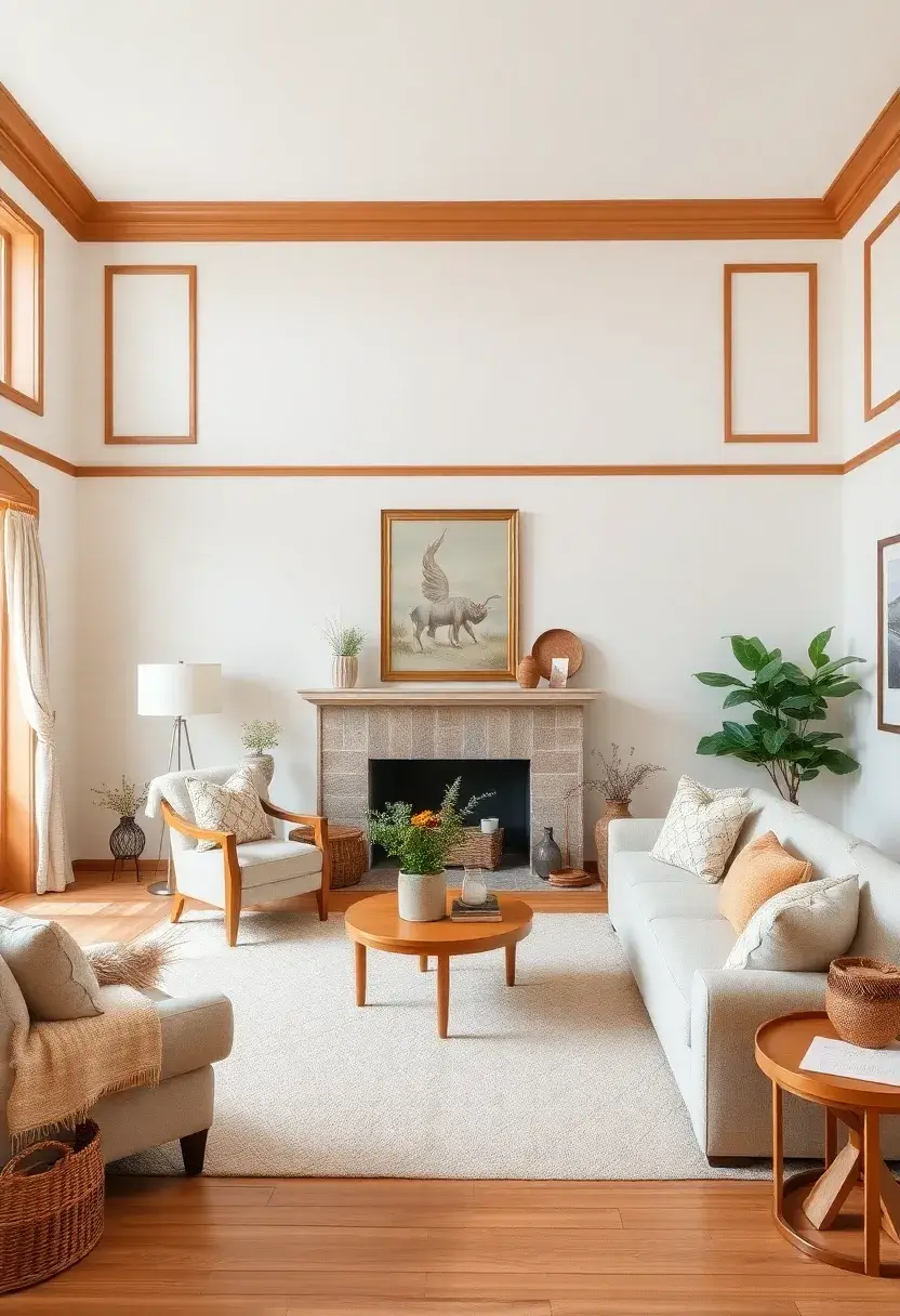 30+ Trim Color Ideas to Perfectly Complement Any Room - 23. Tan for Warm Neutrality