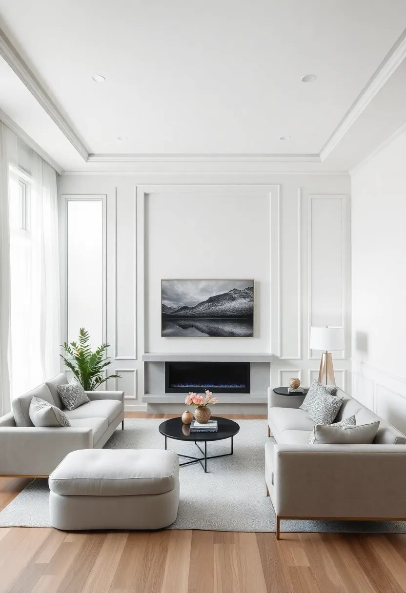 30+ Trim Color Ideas to Perfectly Complement Any Room - 25. Light Gray for a Modern Touch