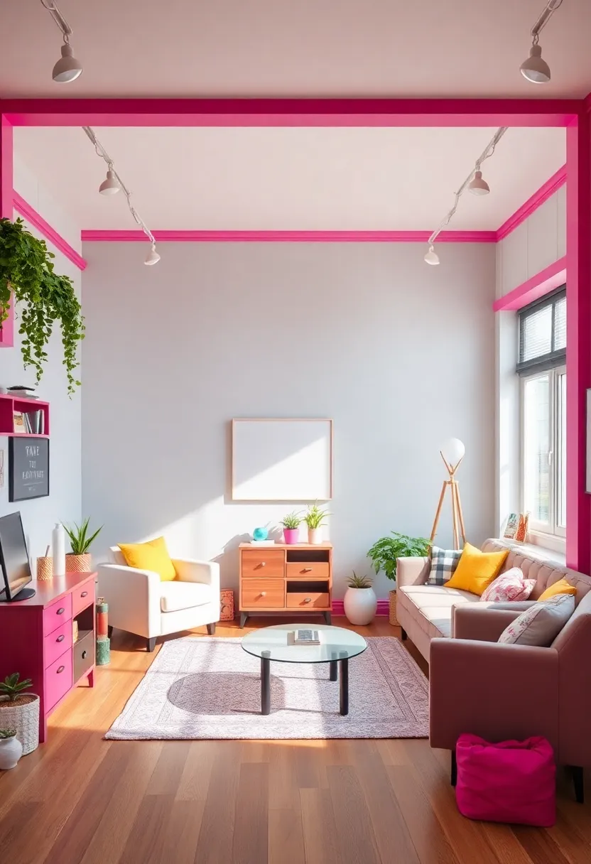 30+ Trim Color Ideas to Perfectly Complement Any Room - 26. Vibrant Magenta for a Bold Statement