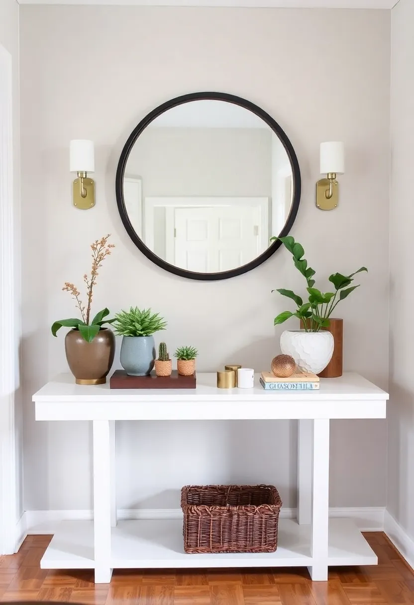 30+ Welcoming Living Room Entryway Ideas That Impress 62 30+ Welcoming Living Room Entryway Ideas That Impress - 10. Custom Entryway Console