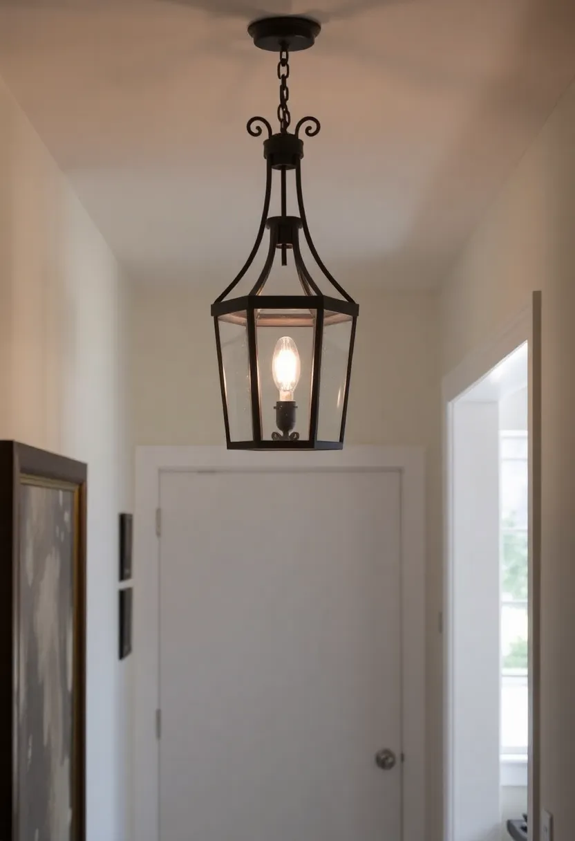 30+ Welcoming Living Room Entryway Ideas That Impress 132 30+ Welcoming Living Room Entryway Ideas That Impress - 20. Elegant Lighting Fixtures