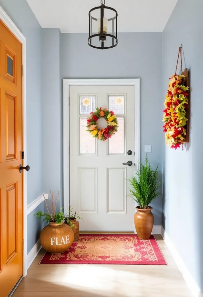 30+ Welcoming Living Room Entryway Ideas That Impress 139 30+ Welcoming Living Room Entryway Ideas That Impress - 21. Seasonal Decor Swaps