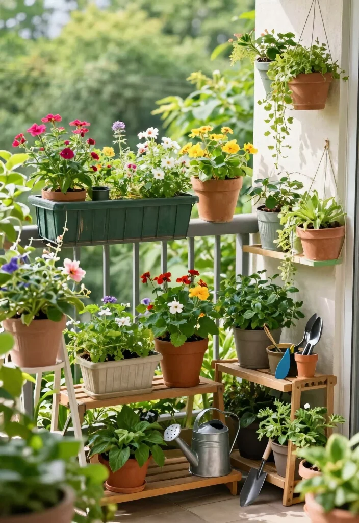 10 Bedroom Balcony Ideas for Relaxed Indoor Outdoor Living - 3. Mini Garden Oasis 1