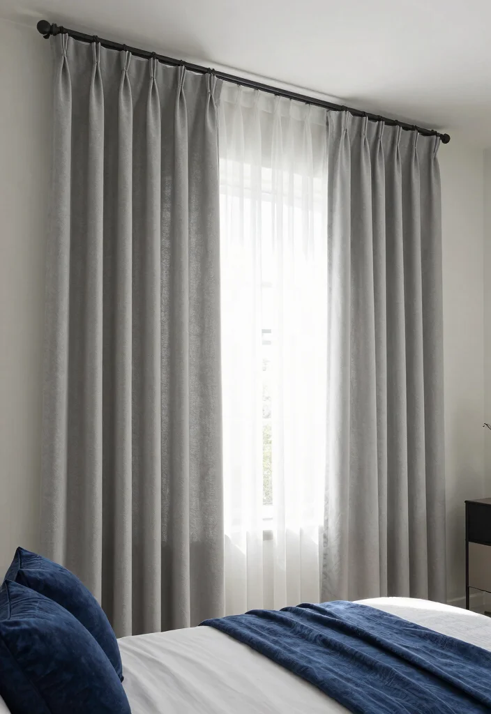 10 Bedroom Curtains Ideas for Soft Balanced Light 100 10 Bedroom Curtains Ideas for Soft Balanced Light - 10. Multi-Functional Curtains 1