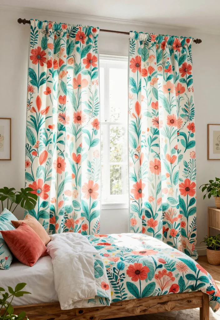10 Bedroom Curtains Ideas for Soft Balanced Light 12 10 Bedroom Curtains Ideas for Soft Balanced Light - 2. Organic Cotton Charm 1