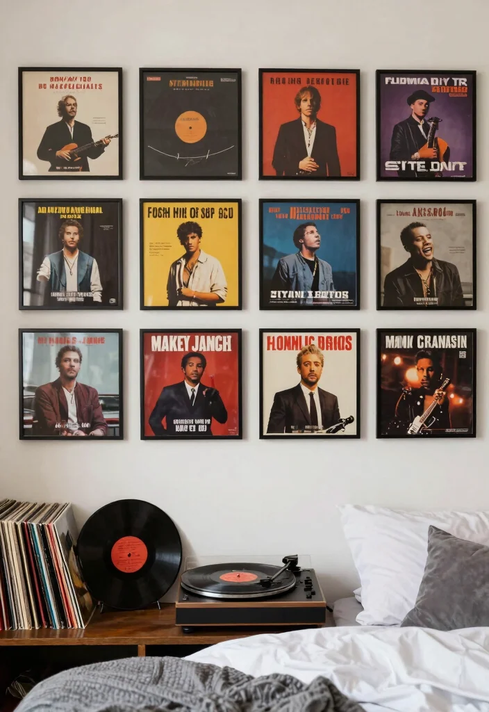 10 Bedroom Poster Ideas to Personalize Your Space 78 10 Bedroom Poster Ideas to Personalize Your Space - 8. Music and Album Covers 1