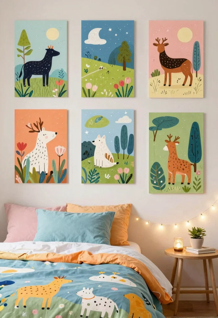 10 Bedroom Poster Ideas to Personalize Your Space 89 10 Bedroom Poster Ideas to Personalize Your Space - 9. Whimsical Illustrations 1