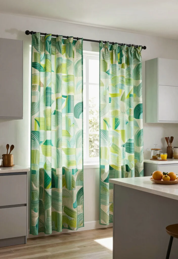 10 Curtain Ideas for Kitchen to Add Soft Practical Style - 10. Customizable Magnetic Curtains 1