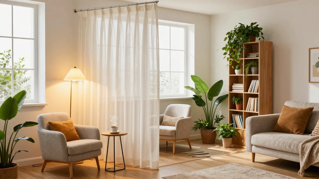 10 Curtain Room Divider Ideas for Simple Flexible Spaces