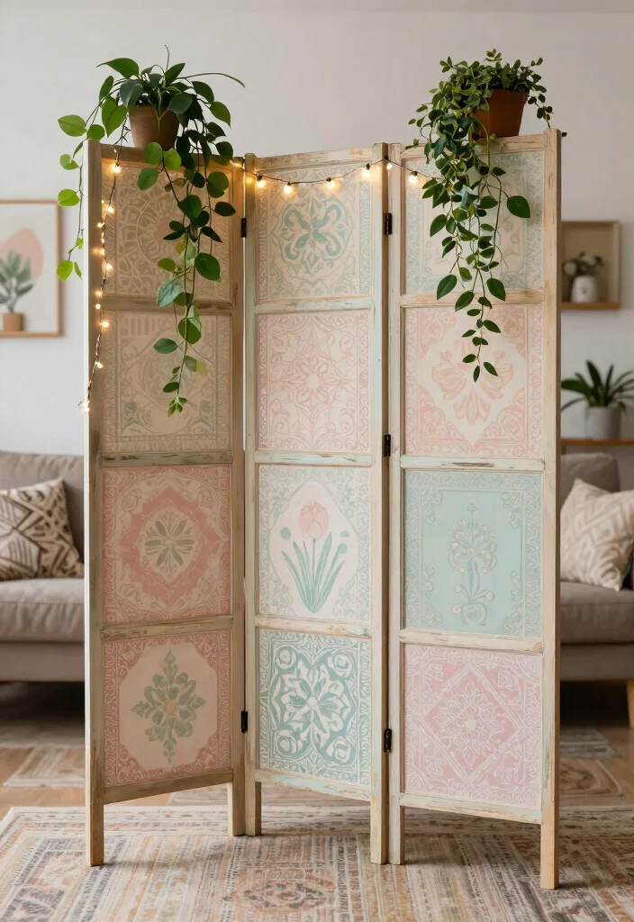 10 DIY Room Divider Ideas for Easy Stylish Home Separation 12 10 DIY Room Divider Ideas for Easy Stylish Home Separation - 2. Vintage Screen Revival 1