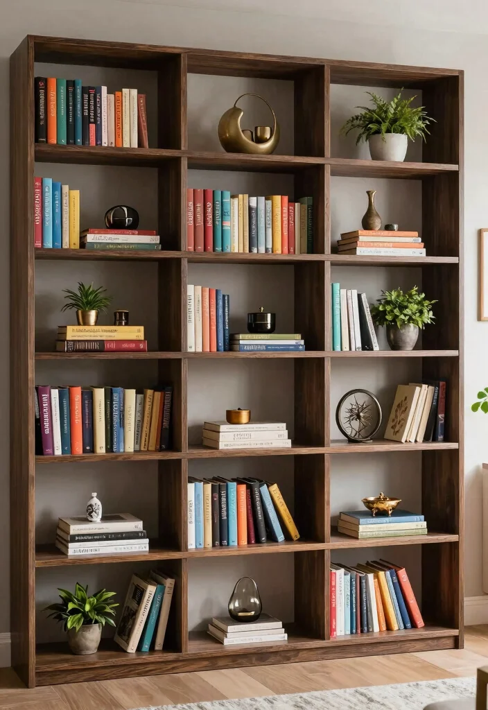 10 DIY Room Divider Ideas for Easy Stylish Home Separation 56 10 DIY Room Divider Ideas for Easy Stylish Home Separation - 6. Artistic Bookcase Divider 1