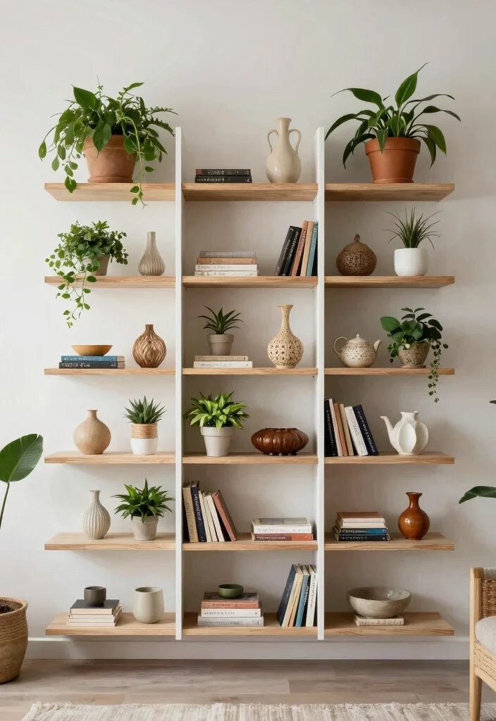 10 DIY Room Divider Ideas for Easy Stylish Home Separation 78 10 DIY Room Divider Ideas for Easy Stylish Home Separation - 8. Floating Shelves as Dividers 1