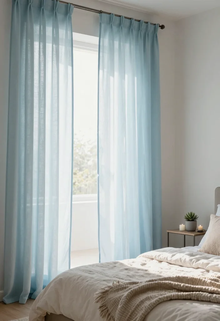 10 Doorway Curtain Ideas for Soft Casual Separation 12 10 Doorway Curtain Ideas for Soft Casual Separation - 2. Light and Airy Sheers 1