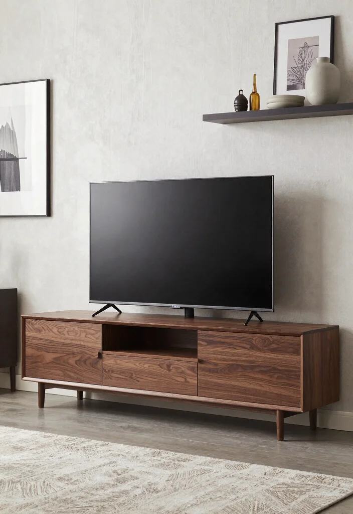 10 Hidden TV Cabinet Ideas for Seamless Living Room Design 23 10 Hidden TV Cabinet Ideas for Seamless Living Room Design - 3. Cabinet with Integrated TV Lift 1