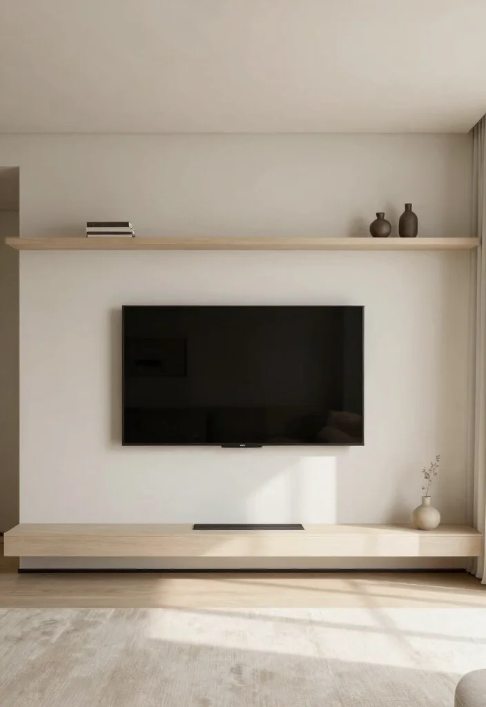 10 Ideas to Hide TV Above Fireplace for a Balanced Focal Point - 10. Minimalist Framework 1