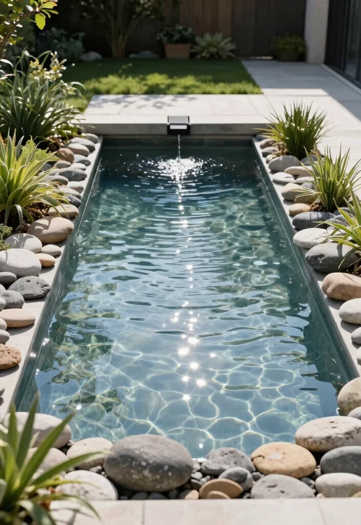 10 Minimalist Garden Front Yard Ideas for a Clean Modern Look - 6. Simplified Water Features 1