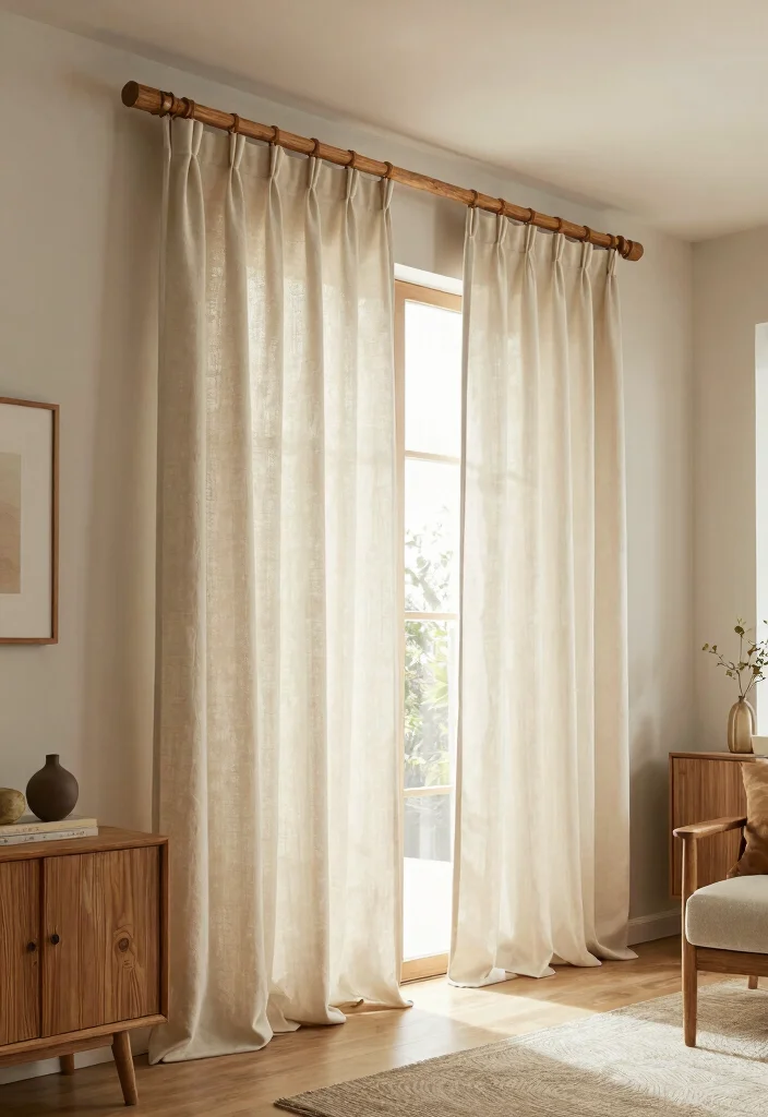 10 Modern Curtain Ideas for a Clean Contemporary Look 92 10 Modern Curtain Ideas for a Clean Contemporary Look - 10. Sustainable Curtain Rods 1