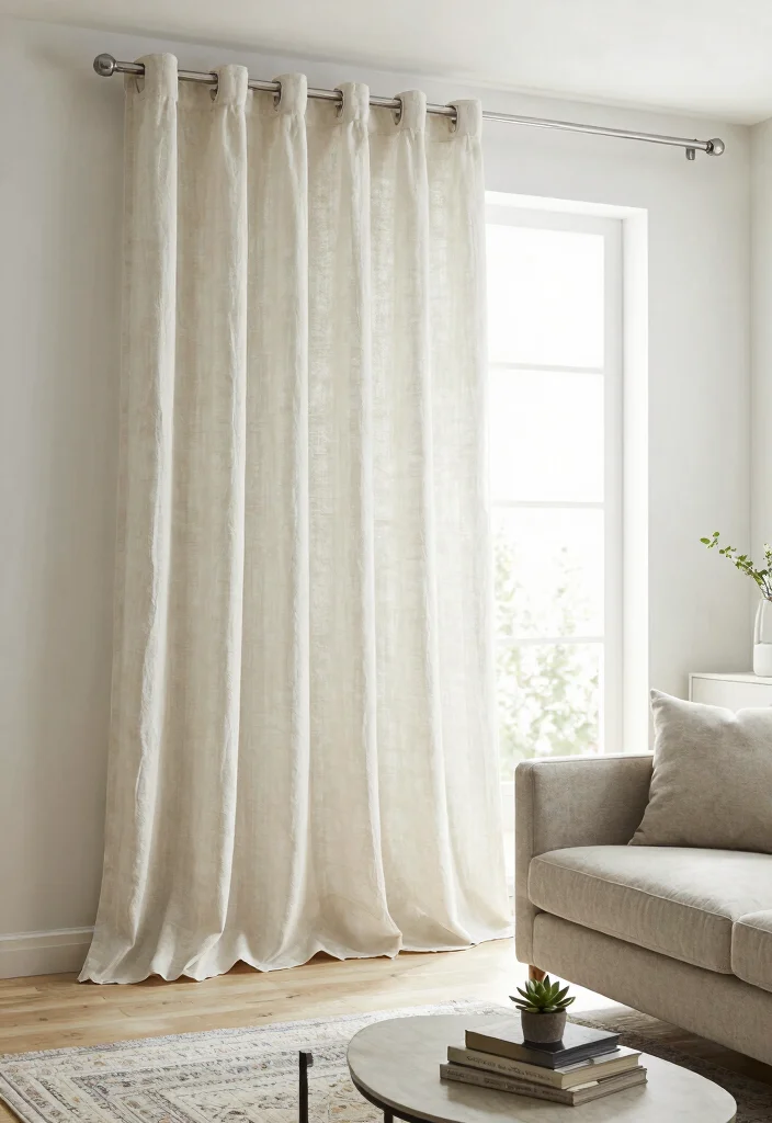 10 Modern Curtain Ideas for a Clean Contemporary Look 23 10 Modern Curtain Ideas for a Clean Contemporary Look - 3. Linen Drapes 1