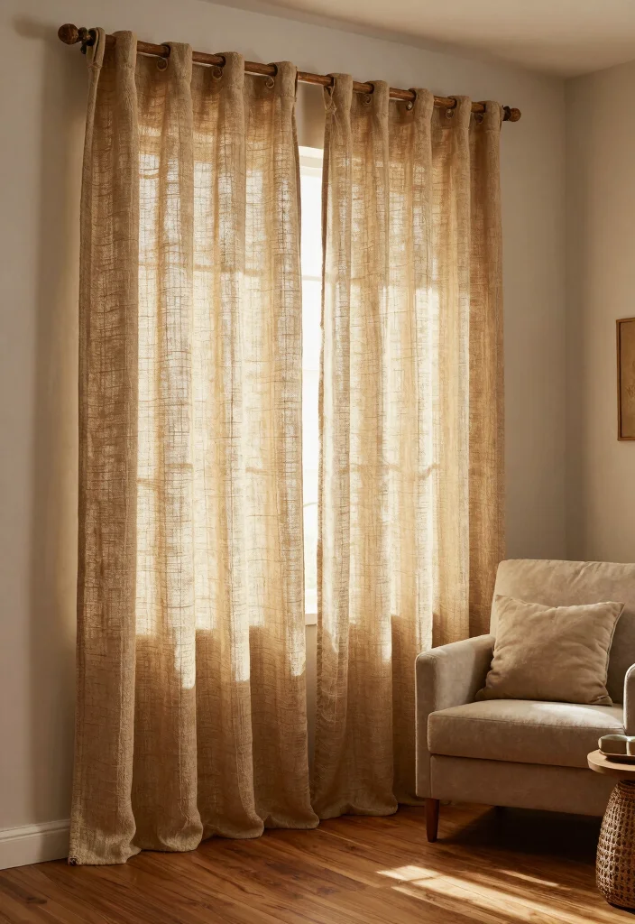 10 Modern Curtain Ideas for a Clean Contemporary Look 59 10 Modern Curtain Ideas for a Clean Contemporary Look - 7. Jute Curtains 1