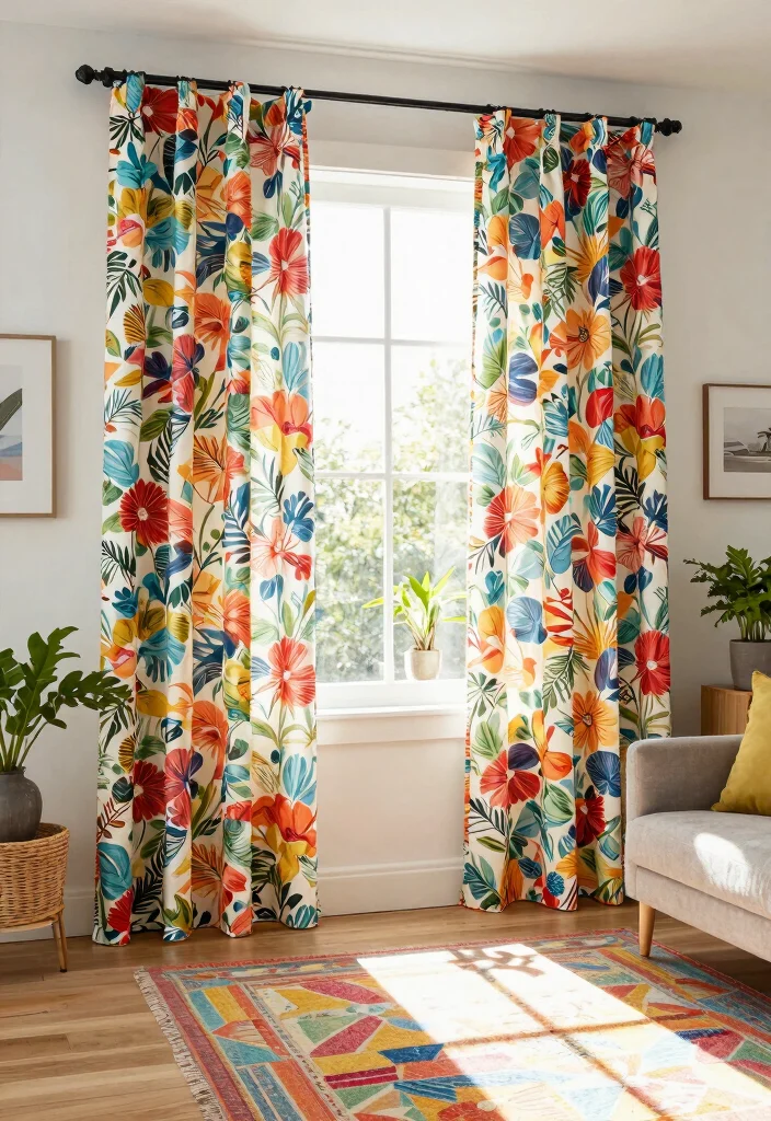10 Modern Curtain Ideas for a Clean Contemporary Look 81 10 Modern Curtain Ideas for a Clean Contemporary Look - 9. Printed Ethically-Sourced Fabrics 1