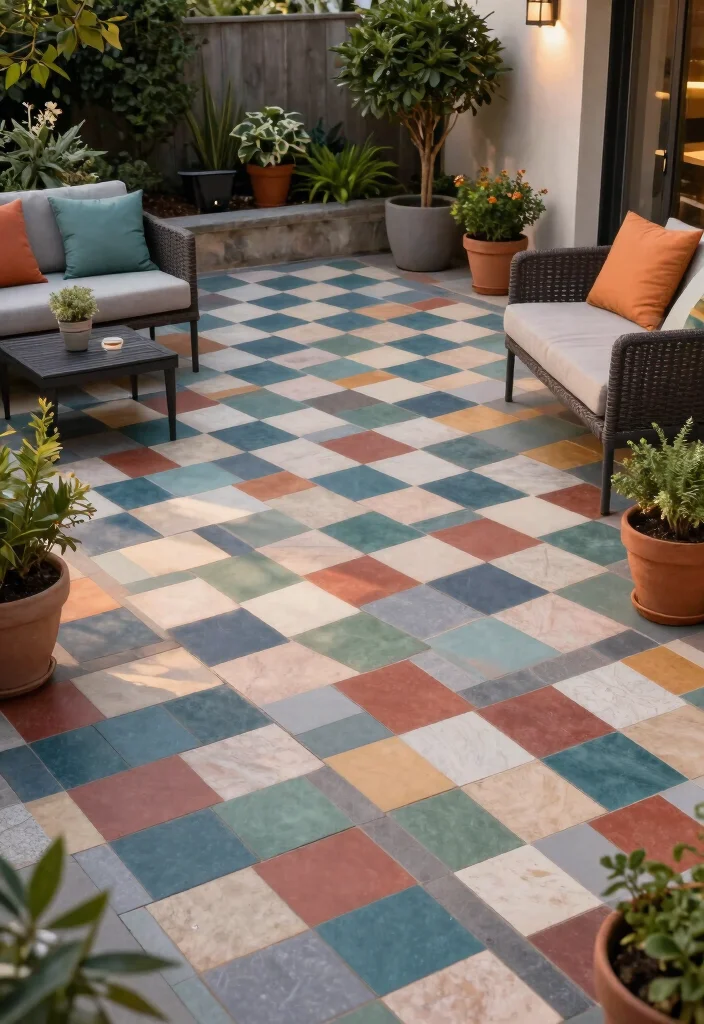 10 Paved Backyard Ideas for Low Maintenance Living 45 10 Paved Backyard Ideas for Low Maintenance Living - 5. Stylish Interlocking Tiles 1